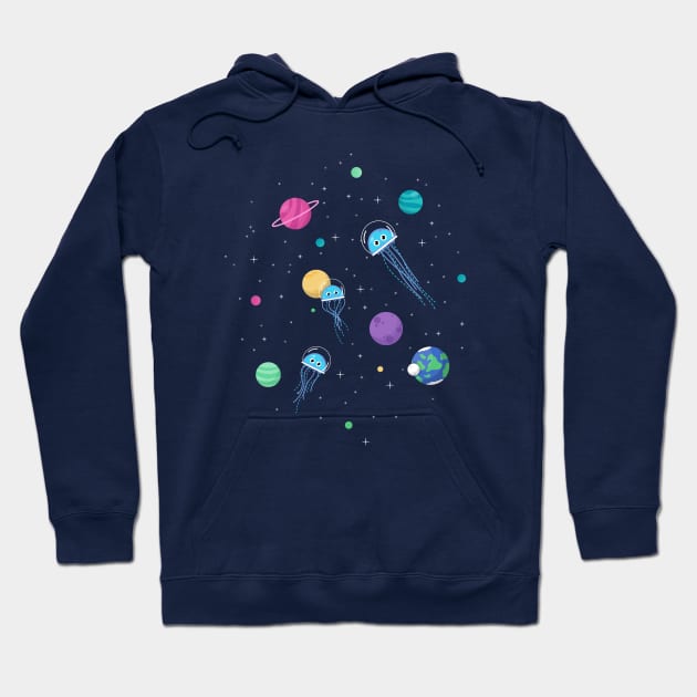 Jellyfish in Space Hoodie by NeonSunset